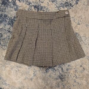 Zara Classic Houndstooth Pleated Skort Size 18-24months.